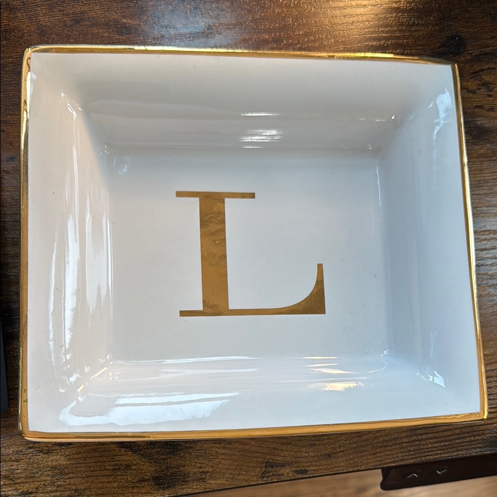 Pottery Barn “L” Tray